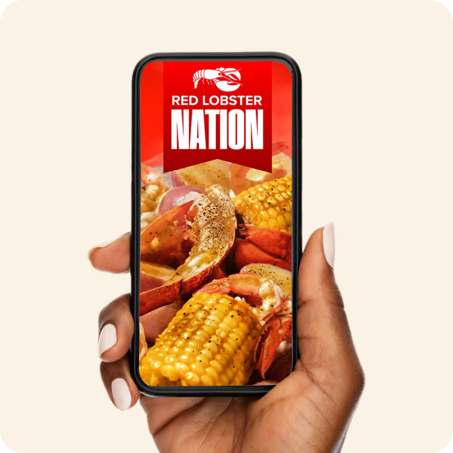 Snapping a photo of a Red Lobster dish